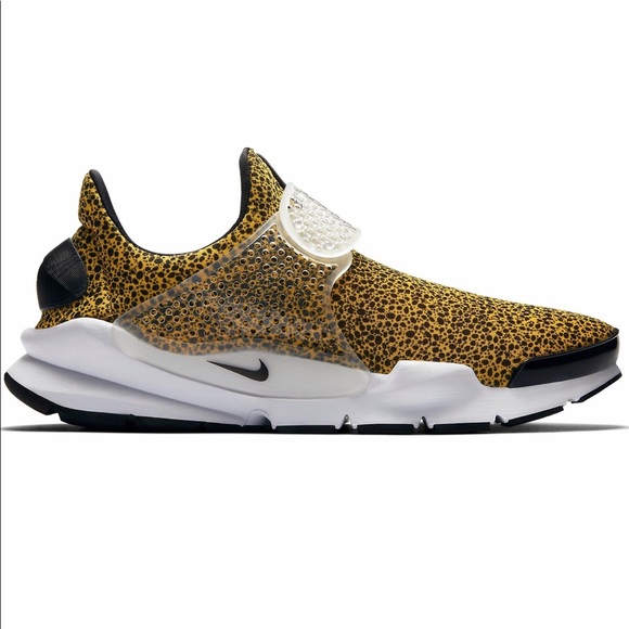 Nike Sock Dart Cheetah Gold Men’s Size 11 - Picture 2 of 5